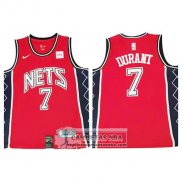 Camiseta Brooklyn Nets Kevin Durant Retro Rojo