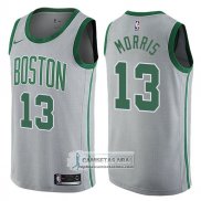 Camiseta Celtics Marcus Morris Ciudad 2017-18 Gris