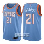 Camiseta Clippers Patrick Beverley Ciudad 2017-18 Azul