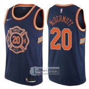 Camiseta Knicks Doug Mcdermott Ciudad 2017-18 Azul