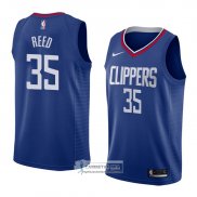 Camiseta Los Angeles Clippers Willie Reed Icon 2018 Azul