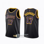Camiseta Los Angeles Lakers Dennis Schroder Earned 2020-21 Negro