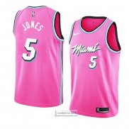 Camiseta Miami Heat Derrick Jones Earned 2018-19 Rosa