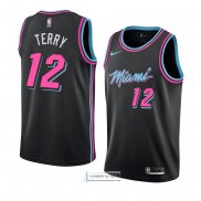 Camiseta Miami Heat Emanuel Terry Ciudad 2018-19 Negro