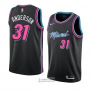 Camiseta Miami Heat Ryan Anderson Ciudad 2018-19 Negro
