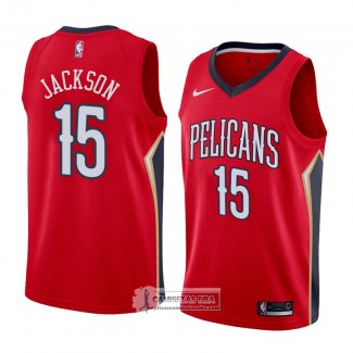 Camiseta New Orleans Pelicans Frank Jackson Statement 2018 Rojo