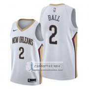 Camiseta New Orleans Pelicans Lonzo Ball Association Blanco