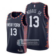 Camiseta New York Knicks Marcus Morris Sr. Ciudad 2019 Azul