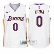 Camiseta Nino Lakers Lonzo Ball Association 2017-18 Blanco