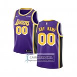 Camiseta Nino Los Angeles Lakers Personalizada Statement 2018-19 Violeta