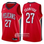 Camiseta Pelicans Jordan Crawford Statement 2017-18 Rojo