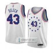 Camiseta Philadelphia 76ers Jonah Bolden Earned 2018-19 Gris
