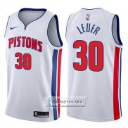 Camiseta Pistons Jon Leuer Association 2017-18 Blanco