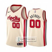 Camiseta Portland Trail Blazers Carmelo Anthony Ciudad 2019-20 Cream