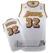 Camiseta Retro Lakers Johnson Blanco