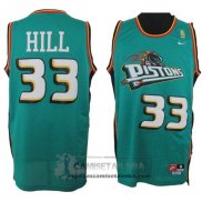 Camiseta Retro Pistons Hill Verde
