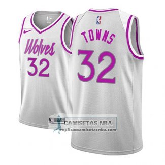 Camiseta Timberwolves Karl Anthony Towns Earned 2018-19 Gris
