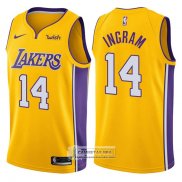 Camiseta Autentico Lakers Ingram 2017-18 Amarillo