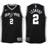 Camiseta Nino Spurs Leonard 2017-18 Negro