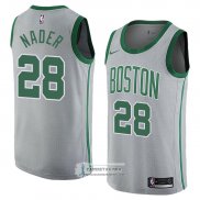 Camiseta Boston Celtics Abdel Nader Ciudad 2018 Gris