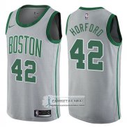 Camiseta Celtics Al Horford Ciudad 2017-18 Gris