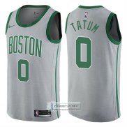 Camiseta Celtics Jayson Tatum Ciudad Gris