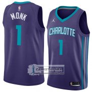 Camiseta Charlotte Hornets Malik Monk Statement 2018 Negro 2018