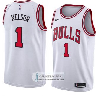 Camiseta Chicago Bulls Jameer Nelson Association 2018 Blanco