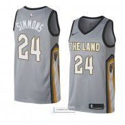Camiseta Cleveland Cavaliers Kobi Simmons Ciudad 2018 Gris