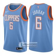 Camiseta Clippers Deandre Jordan Ciudad 2017-18 Azul