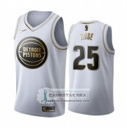 Camiseta Golden Edition Detroit Pistons Derrick Rose 2019-20 Blanco