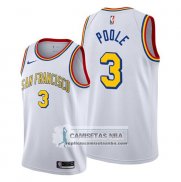 Camiseta Golden State Warriors Jordan Poole Classic Edition Blanco