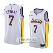 Camiseta Lakers Isaiah Thomas Association 2018 Blanco