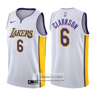 Camiseta Lakers Jordan Clarkson Association 2017-18 Blanco