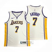 Camiseta Los Angeles Lakers Carmelo Anthony NO 7 Association Blanco