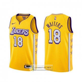 Camiseta Los Angeles Lakers Dion Waiters Ciudad Amarillo