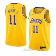 Camiseta Los Angeles Lakers Joel Berry Ii Icon 2018-19 Amarillo
