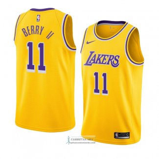 Camiseta Los Angeles Lakers Joel Berry Ii Icon 2018-19 Amarillo