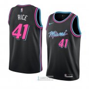 Camiseta Miami Heat Glen Rice Ciudad 2018-19 Negro