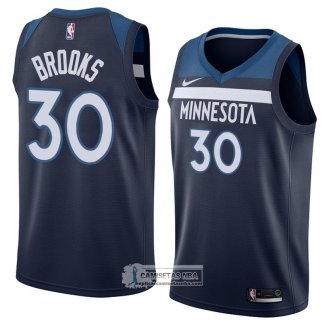 Camiseta Minnesota Timberwolves Aaron Brooks Icon 2018 Azul