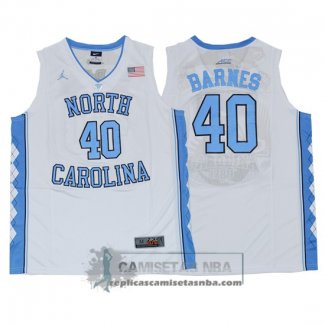 Camiseta NCAA North Carolina Barnes Blanco