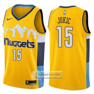 Camiseta Nuggets Nikola Jokic Statement 2017-18 Amarillo