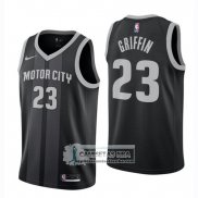 Camiseta Pistons Blake Griffin Ciudad 2018-19 Negro
