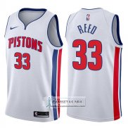 Camiseta Pistons Willie Reed Association 2017-18 Blanco