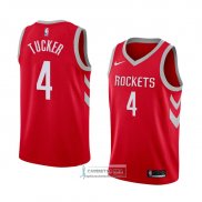 Camiseta Rockets P.j. Tucker Ciudad 2017-18 Rojo