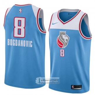 Camiseta Sacramento Kings Bogdan Bogdanovic Ciudad 2018 Azul