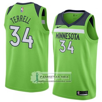 Camiseta Timberwolves Jared Terrell Statement 2018 Verde