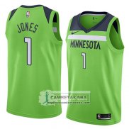 Camiseta Timberwolves Tyus Jones Statement 2018 Verde