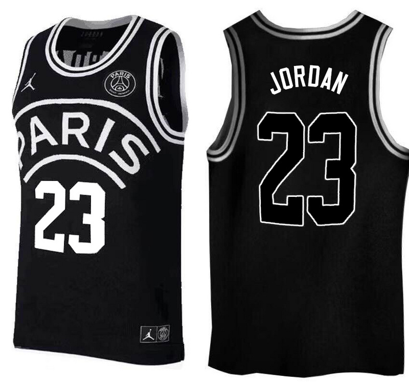 Camisetas NBA Aj X Psg Michael Jordan Negro replicas tienda online