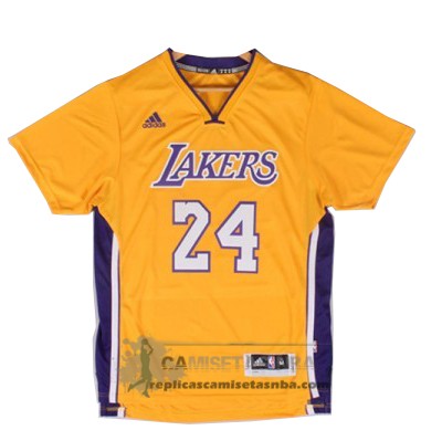 camiseta lakers manga corta
